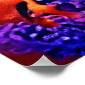 Kleurrijk Seahorse Pair Design Poster (Hoek)