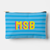 Kleurrijk Shadow Block monogram, aangepaste tekst Etui (Voorkant)