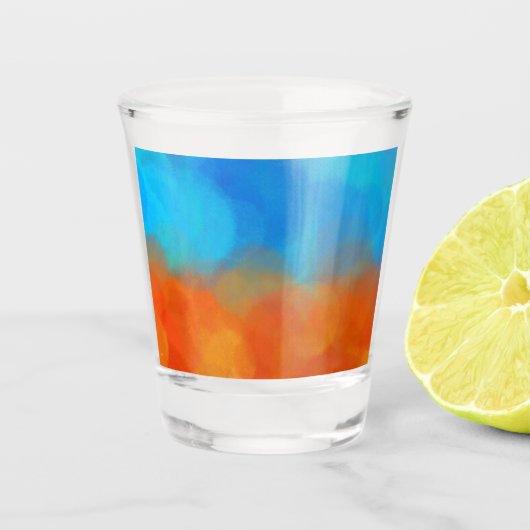 Kleurrijk Shot Glas (Voorkant)
