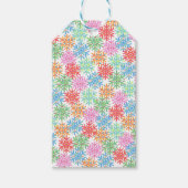 Kleurrijk Sneeuwvlok Gift Label Cadeaulabel (Voorkant)