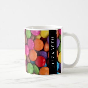 Kleurrijk Snoep, Buttonnen van Snoepjes, zoet, Jou Koffiemok