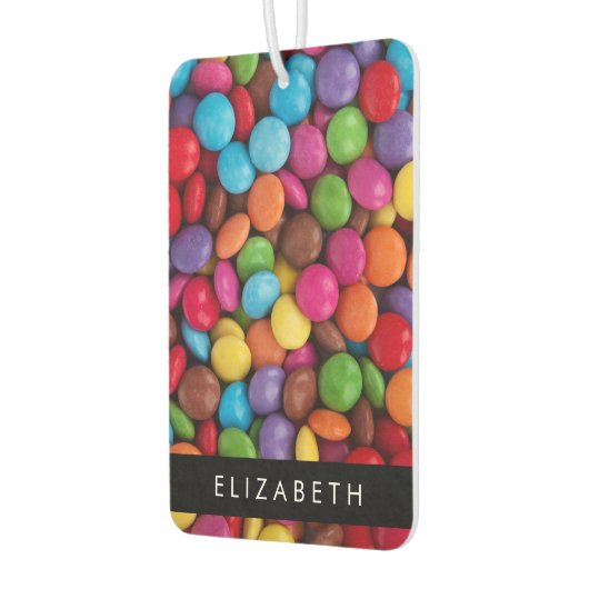 Kleurrijk Snoep, Buttonnen van Snoepjes, zoet, Jou Luchtverfrisser (Links)