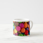 Kleurrijk Snoep, Buttonnen van Snoepjes, zoet, voe Espresso Kop (Voorkant rechts)