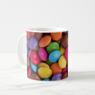 Kleurrijk Snoep, Buttonnen van Snoepjes, zoet, voe Koffiemok