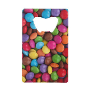 Kleurrijk Snoep, Buttonnen van Snoepjes, zoet, voe Kredietkaart Flessenopener