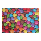 Kleurrijk Snoep, Buttonnen van Snoepjes, zoet, voe Kussensloop (Achterkant)