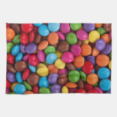 Kleurrijk Snoep, Buttonnen van Snoepjes, zoet, voe Theedoek (Horizontaal)