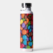 Kleurrijk Snoep, Buttonnen van Snoepjes, zoet, voe Waterfles (Rechts)