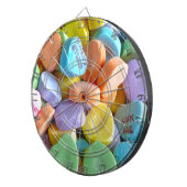 Kleurrijk Snoep Harten Dartbord (Voorkant Rechts)