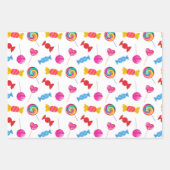 Kleurrijk Snoep & Lollipoppatroon Inpakpapier Vel (Voorkant 3)