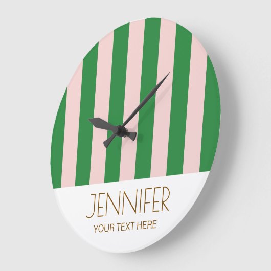 Kleurrijk Snoep Regenboog Kleurblok Moderne Strepe Grote Klok (Hoek)