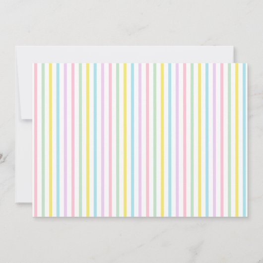 Kleurrijk Snoep | Regenboog Lollipop Verjaardagsfe Kaart (Achterkant)