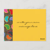 Kleurrijk Snoep Retro Jellyboon Pop Aangepast Brie Briefkaart (Achterkant)