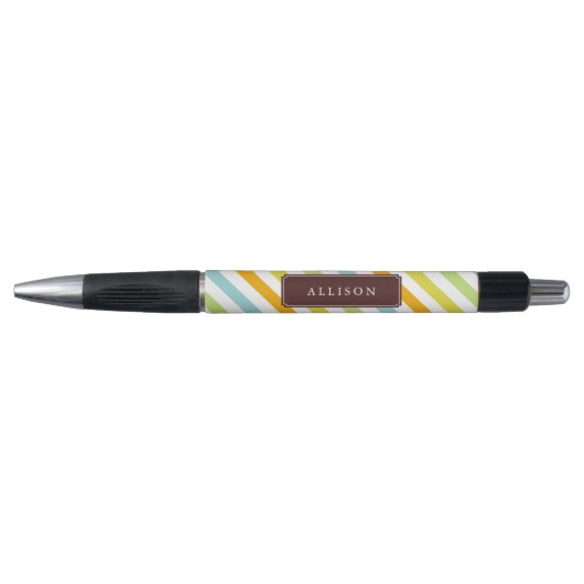 Kleurrijk Snoep Stripes Patroon Pen (Voorkant)