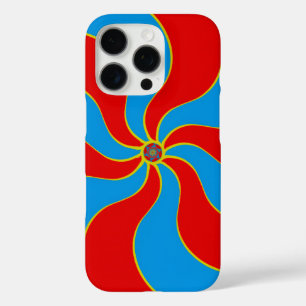 Kleurrijk Spiraal Golfpatroon iPhone 16 Pro Hoesje