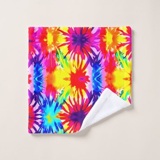 KLEURRIJK SPLASH DESIGN MODERN STROPDAS-DYE BAD HANDDOEK (Wasdoekje)