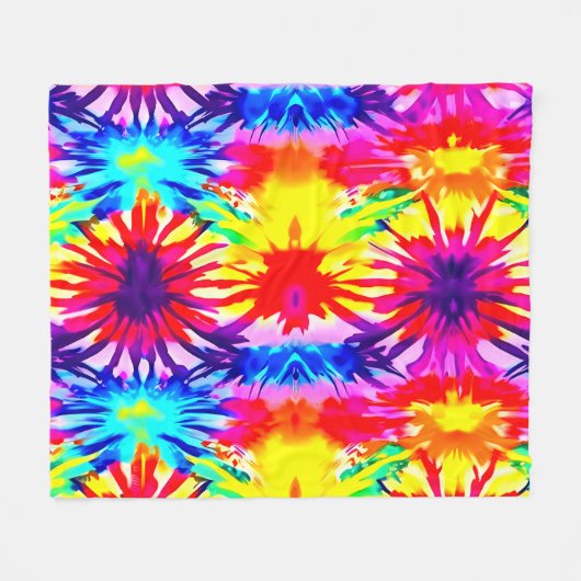 KLEURRIJK SPLASH DESIGN MODERN STROPDAS-DYE FLEECE DEKEN (Voorkant (Horizontaal))