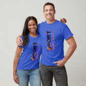 Kleurrijk SPORT woord T-shirt (Unisex)