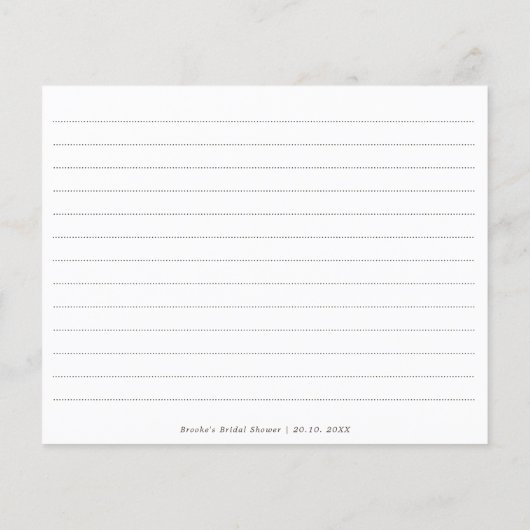 Kleurrijk Spring Wildflower Vrijgezellenfeest Rece (Achterkant)