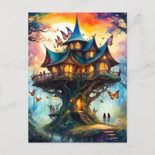 Kleurrijk sprookjesdorp, Postcrossing Briefkaart