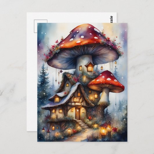 Kleurrijk sprookjesdorp, Postcrossing Briefkaart (Voorkant / Achterkant)