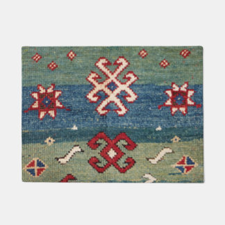 Kleurrijk staal Blauw licht groen gecontroleerd  Deurmat