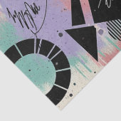 Kleurrijk stedelijk graffiti patroon (10) tissuepapier (Detail)