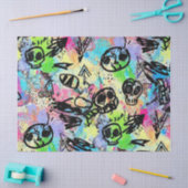 Kleurrijk stedelijk graffiti patroon (1) tissuepapier (Craft)