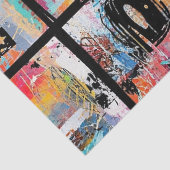 Kleurrijk stedelijk graffiti patroon (5) tissuepapier (Detail)