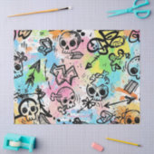 Kleurrijk stedelijk graffiti patroon (6) tissuepapier (Craft)