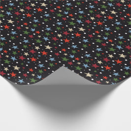 Kleurrijk Sterrenpatroon Cadeaupapier
