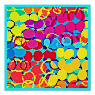 Kleurrijk Stijlvol en Chic Spectrum Patroon Perfect Poster