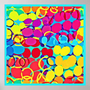 Kleurrijk Stijlvol en Chique Spectrum Patroon Poster