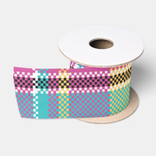 Kleurrijk Stijlvol Geometrisch Vintage Patroon Lint