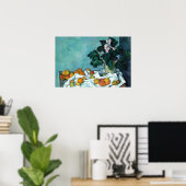 Kleurrijk stilleven schilderij poster (Thuiskantoor)