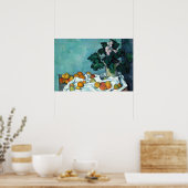 Kleurrijk stilleven schilderij poster (Keuken)