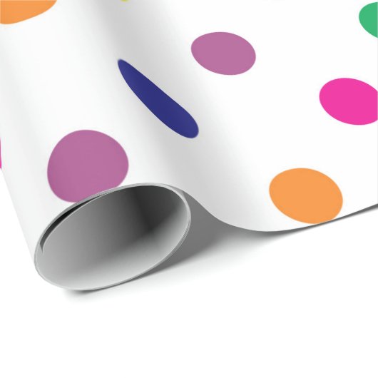 Kleurrijk Stip Verpakkingspapier Cadeaupapier (Rol Hoek)