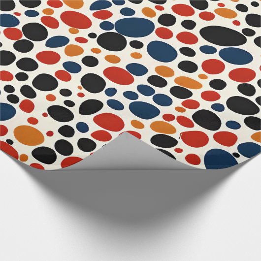 Kleurrijk stippen ontwerp cadeaupapier (Hoek)