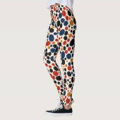 Kleurrijk stippen ontwerp leggings (Links)