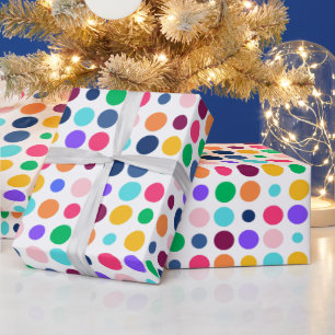 Kleurrijk Stippenpatroon Cadeaupapier