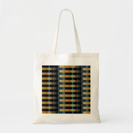 kleurrijk streepweefsel tote bag