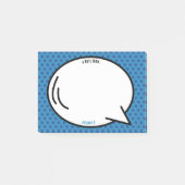 Kleurrijk stripboek Gepersonaliseerde naam Pop Art Post-it® Notes (Voorkant)