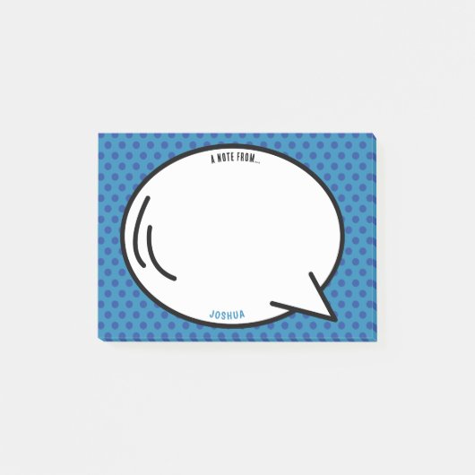 Kleurrijk stripboek Gepersonaliseerde naam Pop Art Post-it® Notes (Voorkant)