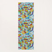 Kleurrijk stripboek met het patroon yogamat (Achterkant)