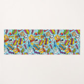 Kleurrijk stripboek met het patroon yogamat (Voorkant (horizontaal))