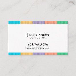 Kleurrijk strips visitekaartje