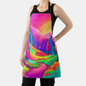 Kleurrijk Sunset Uitzicht Schort (Insitu)