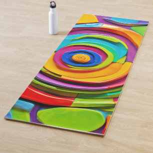 Kleurrijk Surrealistisch Beeldhouwwerk Spel Yogamat