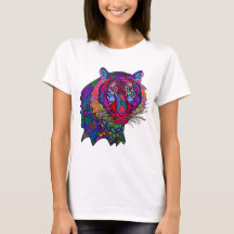 Kleurrijk T-Shirt met Tijger