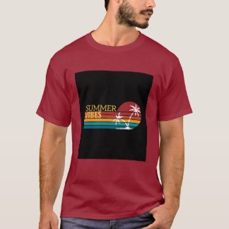 Kleurrijk T-shirt met zomerse illustraties